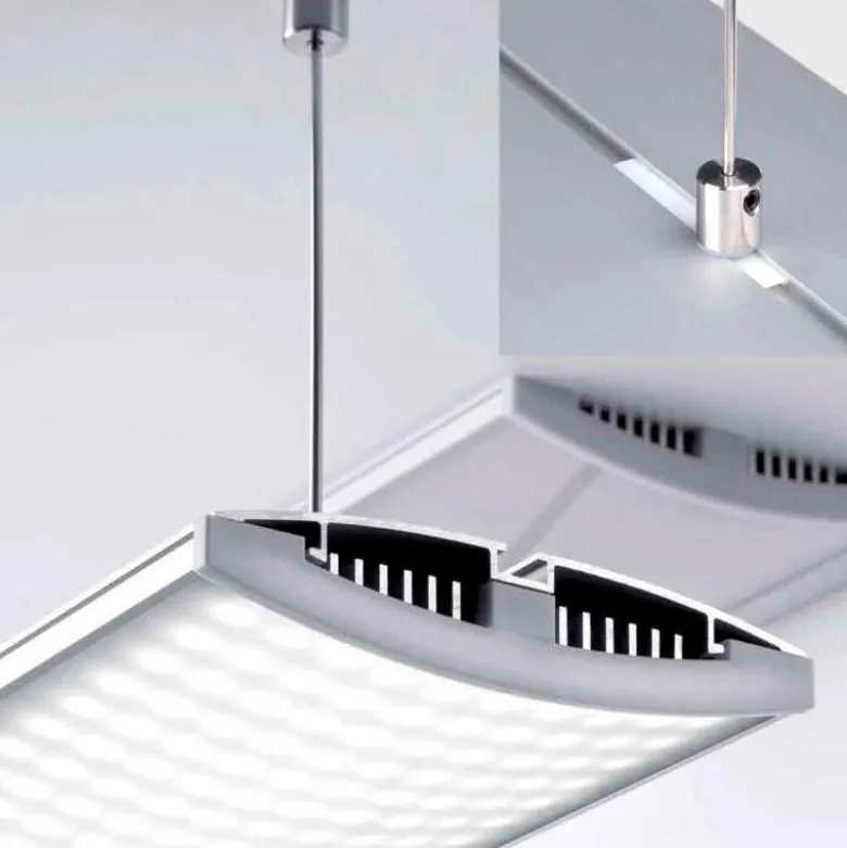 KIT - Perfil aluminio MULTIBIG para tiras LED, 1 metro