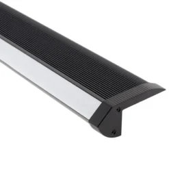 KIT - Perfil aluminio negro CINEMA para tiras LED, 2 metros