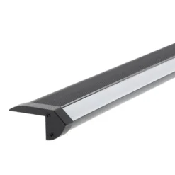 KIT - Perfil aluminio negro CINEMA para tiras LED, 2 metros