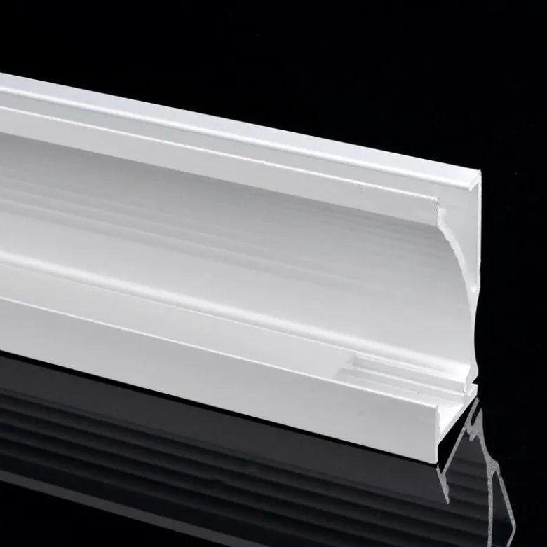 KIT - Perfil aluminio NITRA para tiras LED, 1 metro