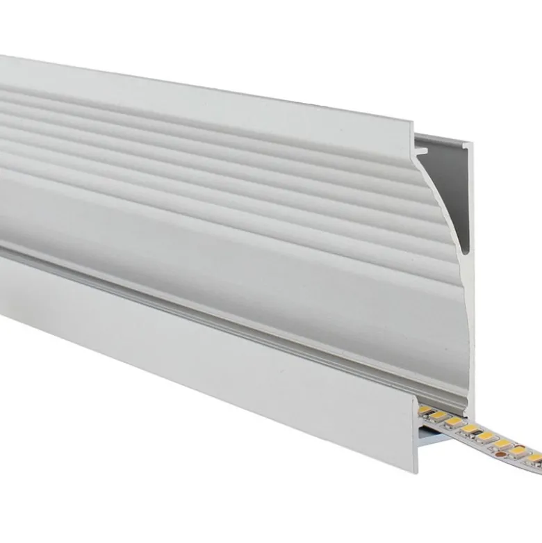 KIT - Perfil aluminio NITRA para tiras LED, 1 metro
