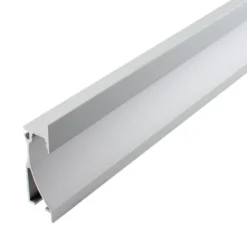 KIT - Perfil aluminio NITRA para tiras LED, 1 metro