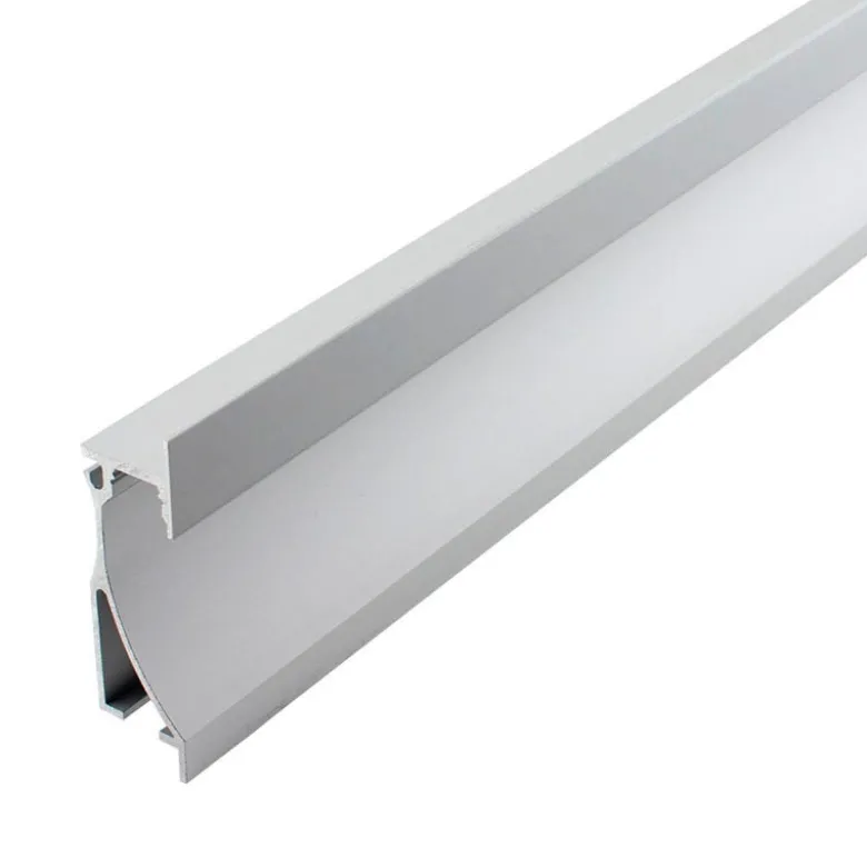 KIT - Perfil aluminio NITRA para tiras LED, 1 metro