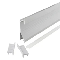 KIT - Perfil aluminio NITRA para tiras LED, 1 metro
