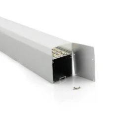 KIT - Perfil aluminio NORLUX para tiras LED, 1 metro