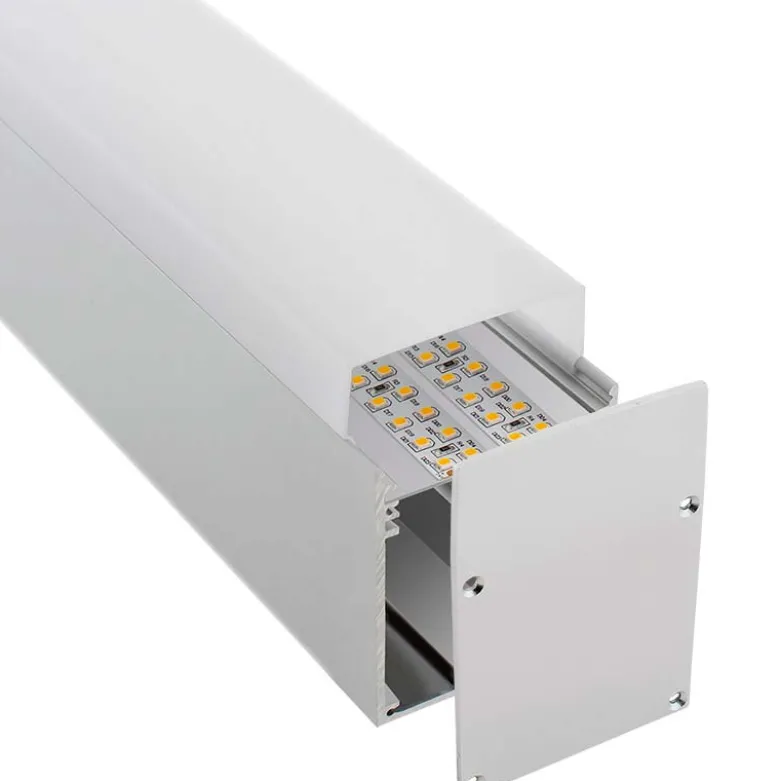 KIT - Perfil aluminio NORLUX para tiras LED, 1 metro