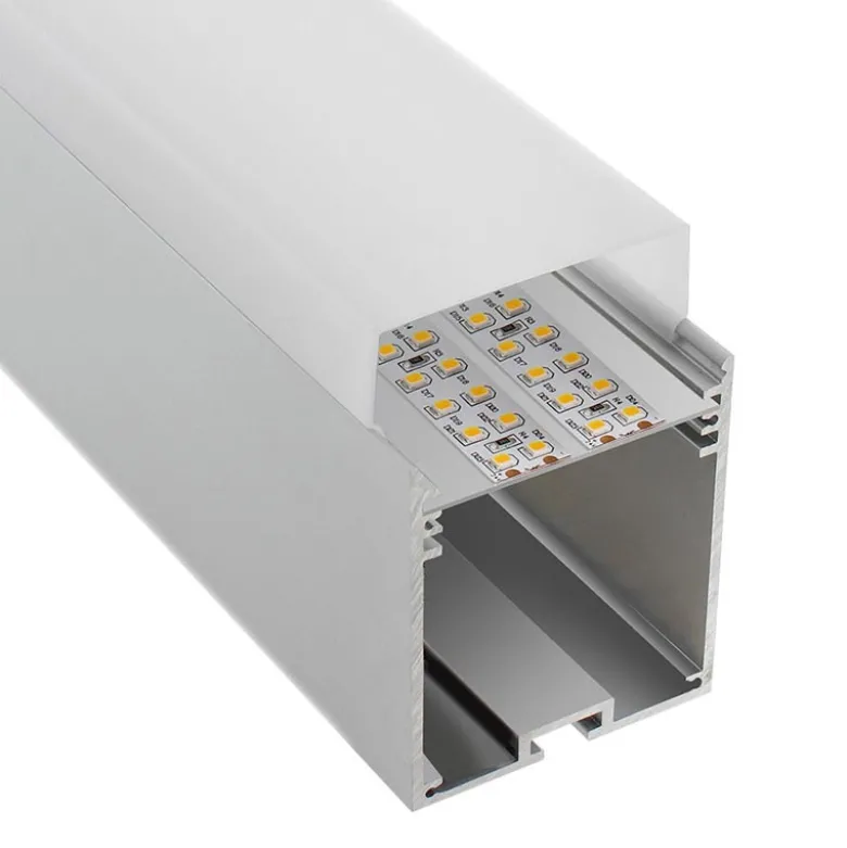 KIT - Perfil aluminio NORLUX para tiras LED, 2 metros