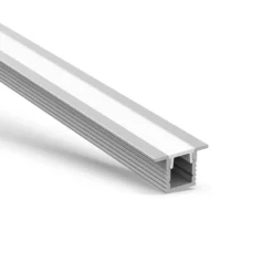 KIT - Perfil aluminio OKI 0809 para tiras LED, 1 metro