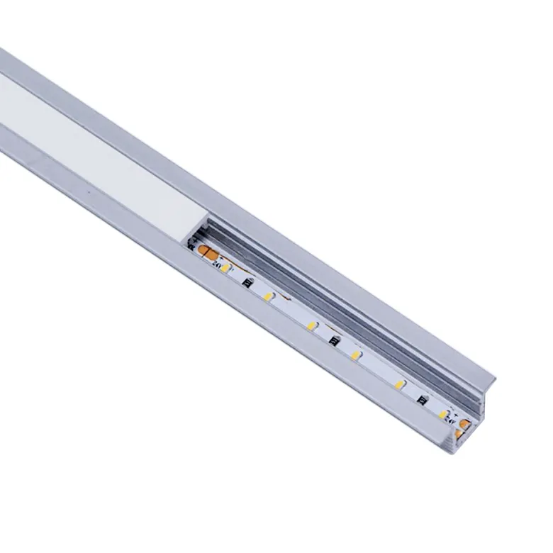 KIT - Perfil aluminio OKI 0809 para tiras LED, 2 metros
