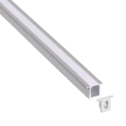 KIT - Perfil aluminio OKI 0809 para tiras LED, 2 metros