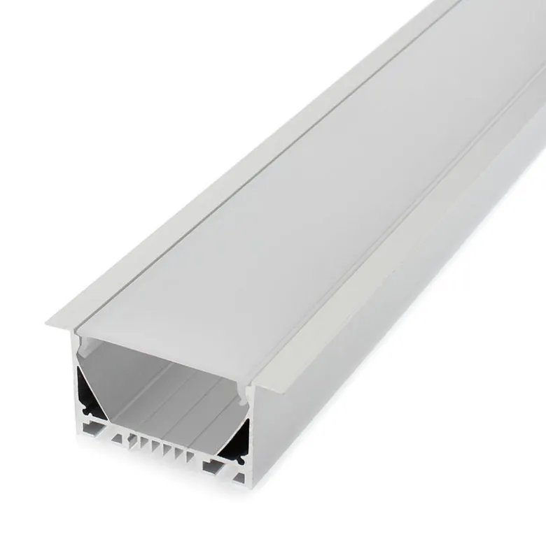 KIT - Perfil aluminio OSIC para tiras LED, 1 metro