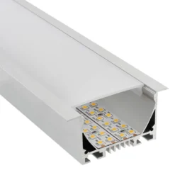 KIT - Perfil aluminio OSIC para tiras LED, 1 metro