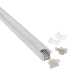 KIT - Perfil aluminio RIDA para tiras LED, 1 metro