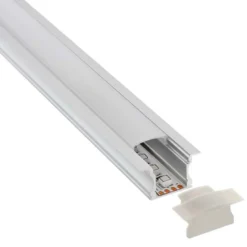 KIT - Perfil aluminio RIDA para tiras LED, 1 metro