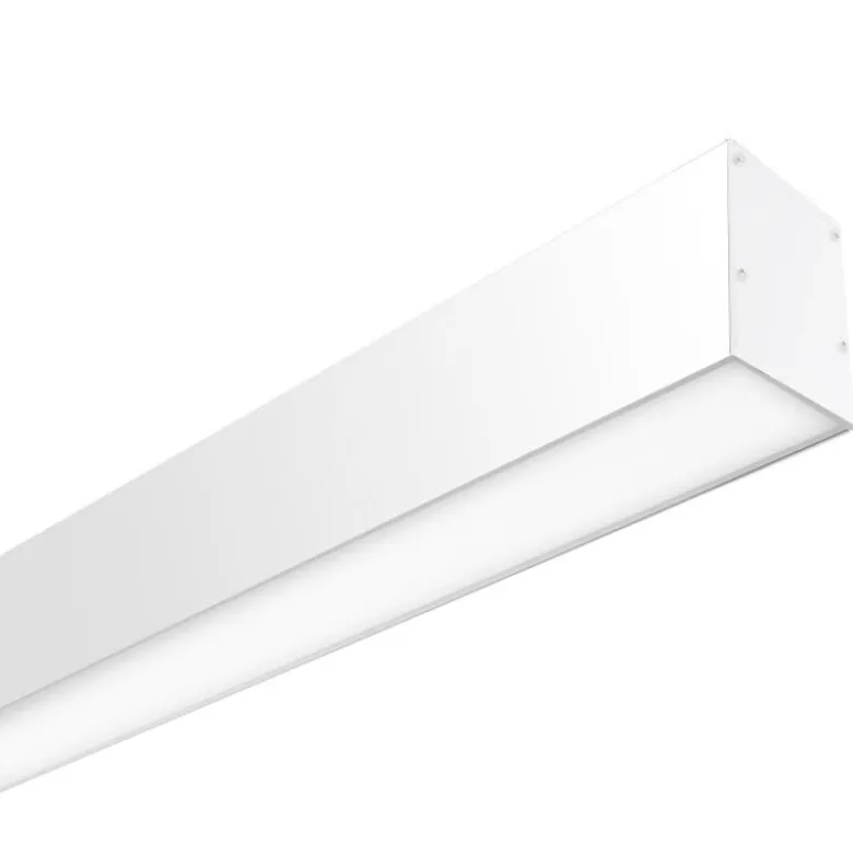 KIT - Perfil aluminio SERK para tiras LED, 1 metro, blanco