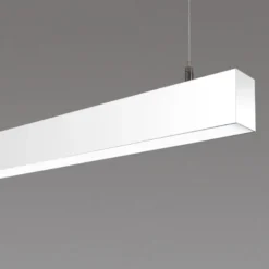 KIT - Perfil aluminio SERK para tiras LED, 1 metro, blanco