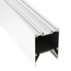 KIT - Perfil aluminio SERK para tiras LED, 2 metros, blanco