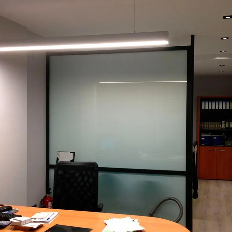 KIT - Perfil aluminio SERK para tiras LED, 2 metros, blanco