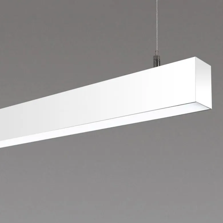 KIT - Perfil aluminio SERK para tiras LED, 2 metros, blanco