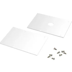 KIT - Perfil aluminio SERK para tiras LED, 2 metros, blanco