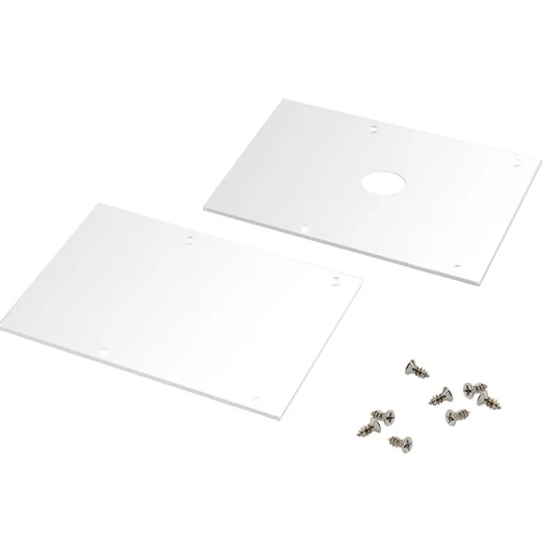 KIT - Perfil aluminio SERK para tiras LED, 2 metros, blanco