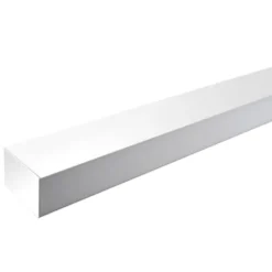KIT - Perfil aluminio SERK para tiras LED, 2 metros, blanco