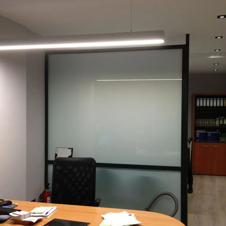 KIT - Perfil aluminio SERK para tiras LED, 2 metros, negro
