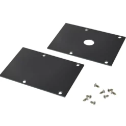 KIT - Perfil aluminio SERK para tiras LED, 2 metros, negro