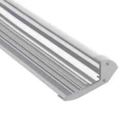 KIT - Perfil aluminio silver CINEMA para tiras LED, 1 metro