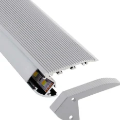 KIT - Perfil aluminio silver CINEMA para tiras LED, 1 metro