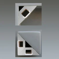 KIT - Perfil aluminio SINGE para tiras LED, 2 metros