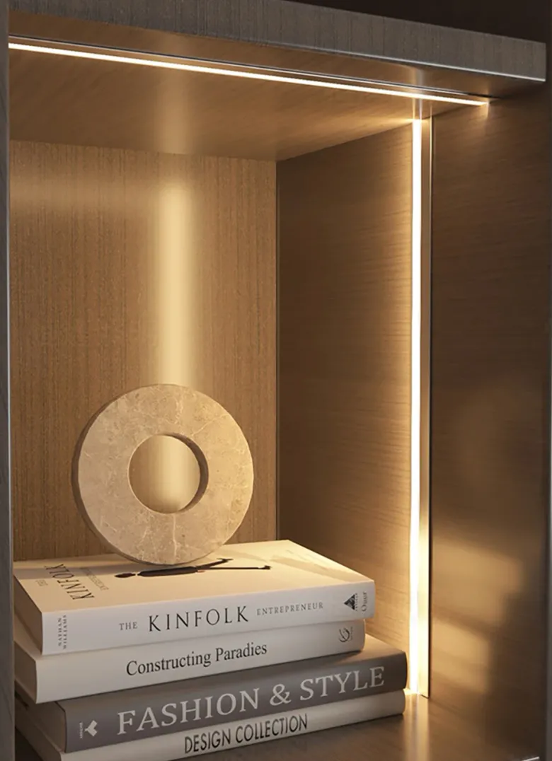 KIT - Perfil aluminio SKEB para tiras LED, 2 metros, negro