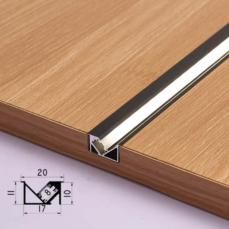 KIT - Perfil aluminio SKEB para tiras LED, 1 metro, negro