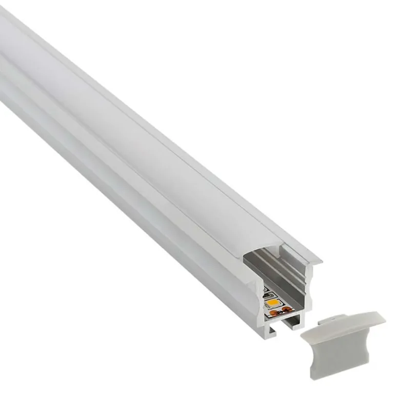 KIT - Perfil aluminio TEITO MINI para tiras LED, 2 metros