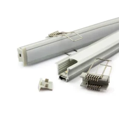 KIT - Perfil aluminio TEITO MINI para tiras LED, 2 metros