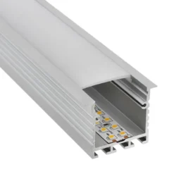 KIT - Perfil aluminio TEITO para tiras LED, 1 metro