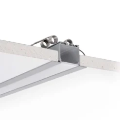 KIT - Perfil aluminio TEITO para tiras LED, 1 metro