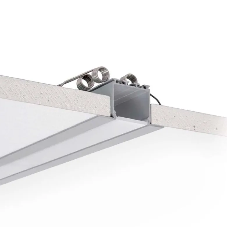 KIT - Perfil aluminio TEITO para tiras LED, 1 metro