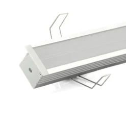 KIT - Perfil aluminio TEITO para tiras LED, 1 metro, blanco
