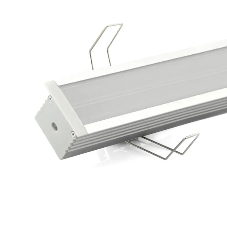 KIT - Perfil aluminio TEITO para tiras LED, 2 metros, blanco
