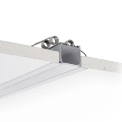 KIT - Perfil aluminio TEITO para tiras LED, 2 metros, blanco