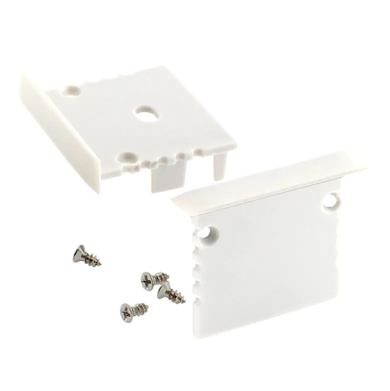 KIT - Perfil aluminio TEITO para tiras LED, 2 metros, blanco