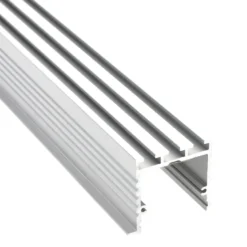 KIT - Perfil aluminio TEITO para tiras LED, 2 metros, blanco