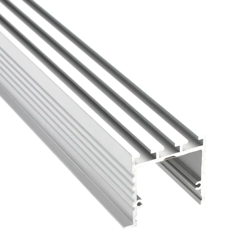 KIT - Perfil aluminio TEITO para tiras LED, 2 metros, blanco