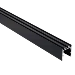 KIT - Perfil aluminio VART SUSPEND 1 metro, negro con cubierta blanca