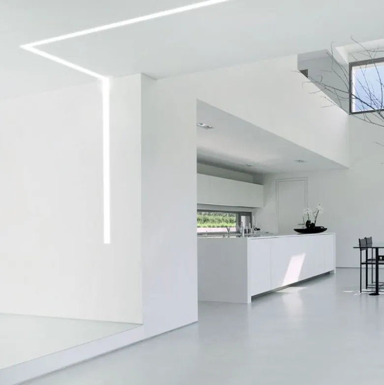 KIT - Perfil aluminio VART SUSPEND 1 metro, negro con cubierta blanca