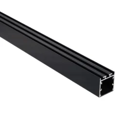 KIT - Perfil aluminio VART SUSPEND 2 metros, negro con cubierta negra