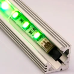 KIT - Perfil aluminio VENCO para tiras LED, 1 metro
