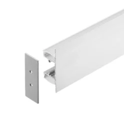 KIT - Perfil aluminio WALL HOS para tiras LED, 1 metro
