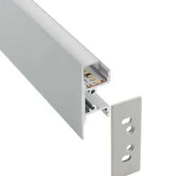 KIT - Perfil aluminio WALL HOS para tiras LED, 2 metros